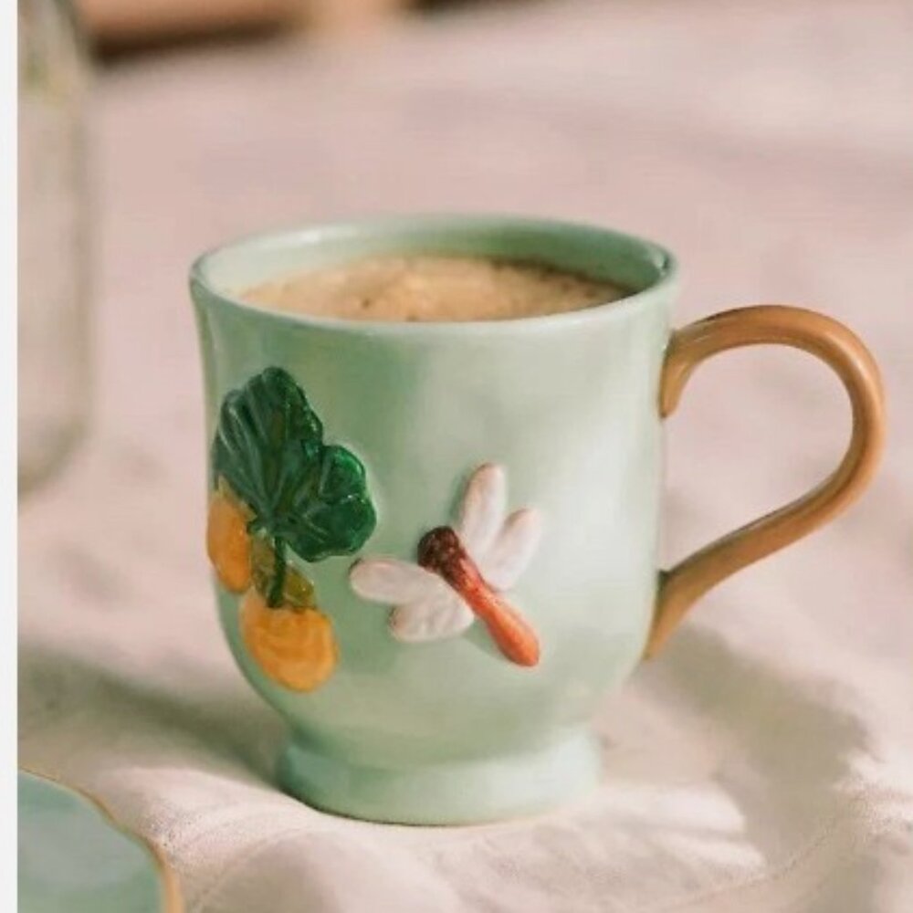Anthropologie - The Faye Icon Stoneware Mug: Fall Edition – Sky – NWT in box